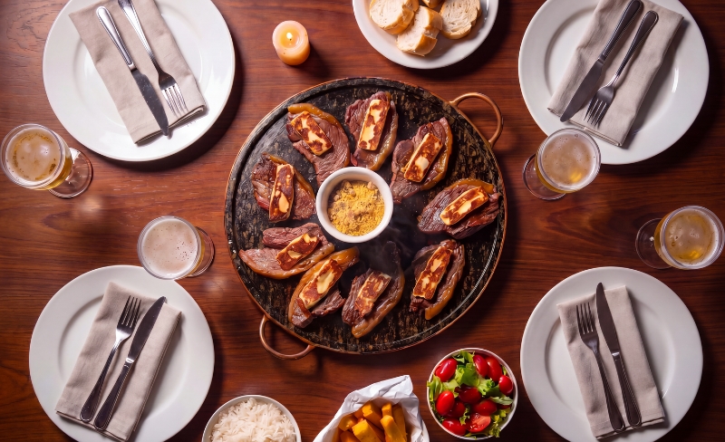 Puerto Sports: Picanha na Pedra com Queijo Coalho para Compartilhar!