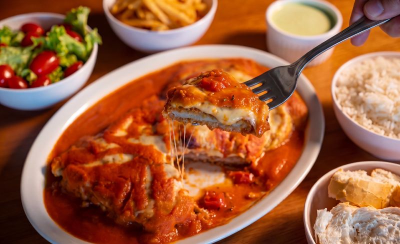 Puerto Sports: Parmegiana Tradicional para Compartilhar!